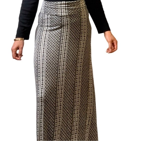 American Rag Ethnic Chic Maxi Skirt Geometric Print High Waist Size S - Picture 2 of 9